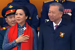 苏林总书记与夫人出席纪念苏联伟大卫国战争胜利80周年庆典