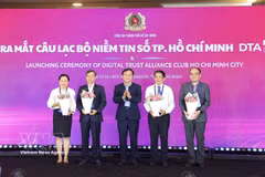 胡志明市数字信任俱乐部亮相仪式。图自越通社
