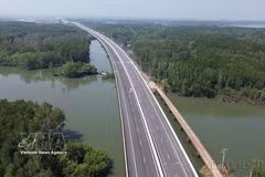 槟沥—隆城高速公路。图自越通社