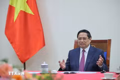 政府总理范明政与柬埔寨首相洪玛奈通电话