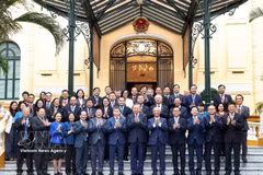 越共中央总书记、国家主席苏林会见越南友好组织联合会代表