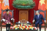 越共中央总书记苏林会见不丹国王吉格梅