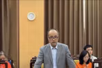 海外越南人国家委员会主任阮忠坚发表讲话。图自越通社