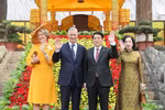 比利时国王菲利普与王后玛蒂尔德参观升龙皇城