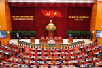 越共第十三届中央委员会第十二次会议闭幕。图自越通社
