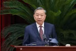 越共中央总书记苏林发表讲话。图自越通社