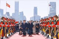 越南国会主席陈青敏与韩国国会议长赵正植举行会谈