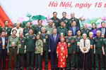 越共中央总书记苏林于4月15日下午会见了北部革命老干部、对革命有功者和模范优抚家庭等代表。图自越通社
