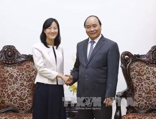 阮春福总理会见（中国台湾）宝成国际集团执行长蔡佩君 ảnh 1
