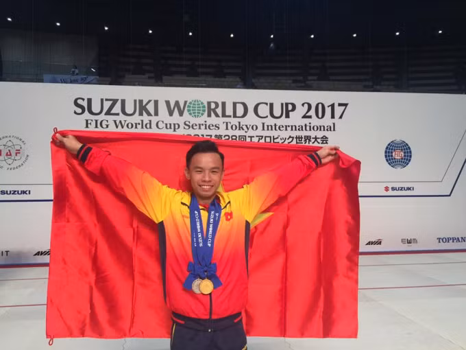 2017健美操世界杯赛:阮世争夺金 ảnh 1 2017健美操世界杯赛:阮世争夺金 ảnh 1