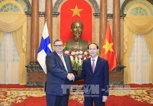 五国新任驻越大使向国家主席陈大光递交国书 ảnh 3 五国新任驻越大使向国家主席陈大光递交国书 ảnh 3