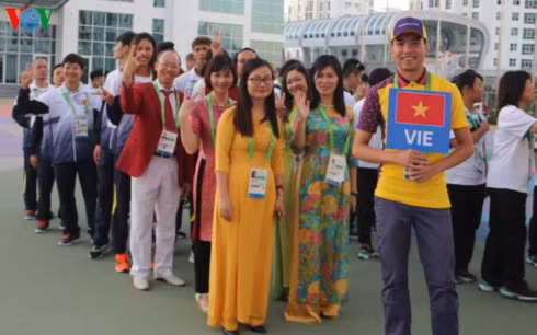 2017年第五届亚洲室内和武术运动会越南代表团举行升旗仪式 ảnh 1 2017年第五届亚洲室内和武术运动会越南代表团举行升旗仪式 ảnh 1