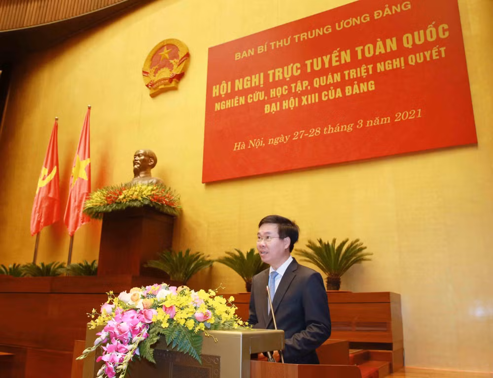 全国学习和贯彻落实越共十三大决议视频会议举行 ảnh 2