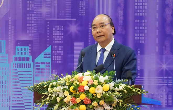 阮春福总理：越南将智慧城市发展视为助力提升国家竞争力的突破性举措 ảnh 1
