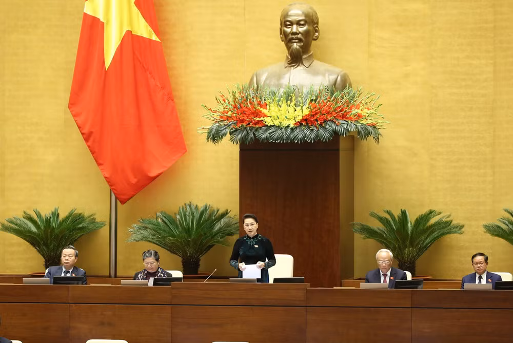 越南第十四届国会第十一次会议：提请国会免去国会主席和国家选举委员会主席的职务 ảnh 1
