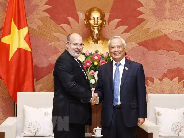 越南国会副主席汪周刘会见古巴外交部代表团一行 ảnh 1