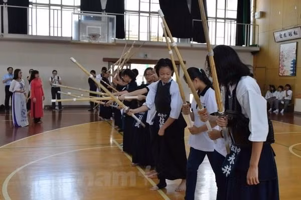 越南少年代表团即将对日本进行友好访问 ảnh 1 越南少年代表团即将对日本进行友好访问 ảnh 1