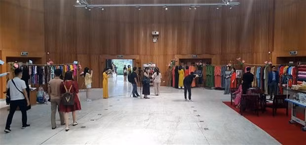 丝绸和麻布奥黛展在广宁省举行 ảnh 2