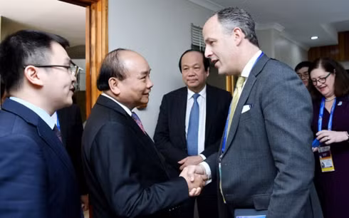 阮春福总理会见美国企业代表团 ảnh 1 阮春福总理会见美国企业代表团 ảnh 1