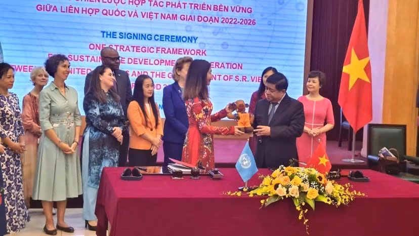越南与联合国签署可持续发展合作战略框架文件 ảnh 2 越南与联合国签署可持续发展合作战略框架文件 ảnh 2
