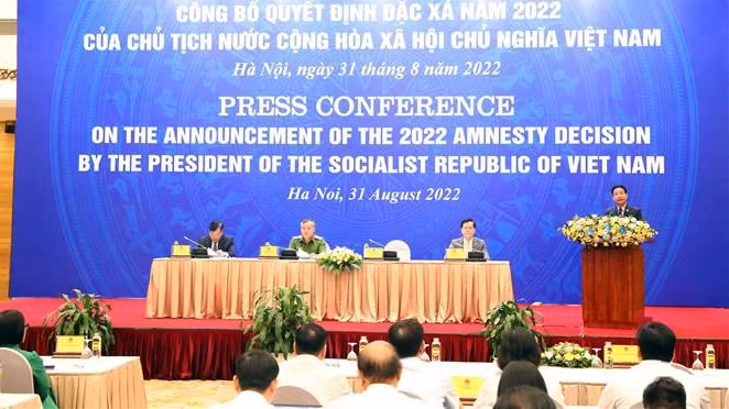 国家主席办公厅举行记者会 对外公布2022年国家主席特赦令 ảnh 1 国家主席办公厅举行记者会 对外公布2022年国家主席特赦令 ảnh 1