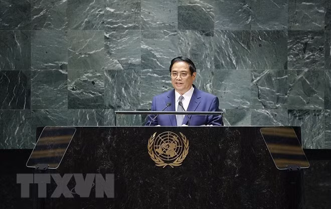 越南政府总理范明政在联合国大会高级别一般性讨论会上发言 ảnh 2