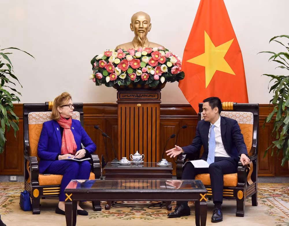 外交部副部长邓黄江分别会见UNDP和UNFPA驻越首席代表 ảnh 2 外交部副部长邓黄江分别会见UNDP和UNFPA驻越首席代表 ảnh 2