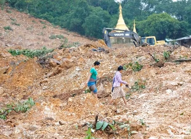 缅甸山体滑坡死亡人数增至近70人 ảnh 1 缅甸山体滑坡死亡人数增至近70人 ảnh 1