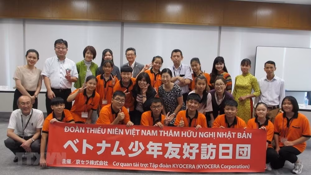友好访问日本之旅给越南少年留下难忘的体验 ảnh 1 友好访问日本之旅给越南少年留下难忘的体验 ảnh 1