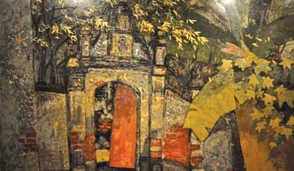 “磨漆画中的各地乡村”画亮相河内 ảnh 2 “磨漆画中的各地乡村”画亮相河内 ảnh 2