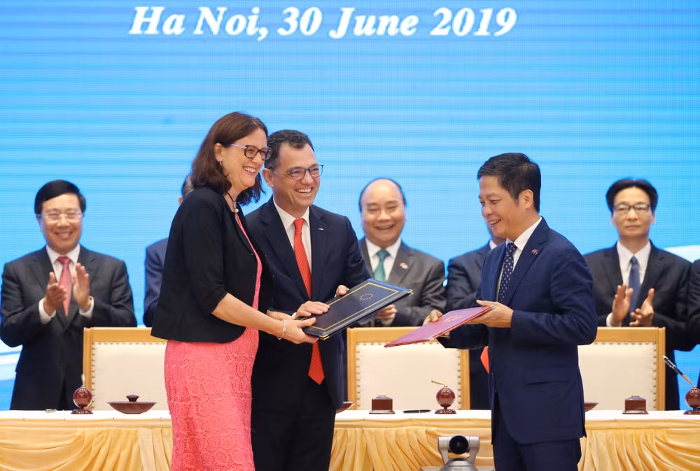 越欧自贸协定:为企业参与全球价值链敞开大门 ảnh 1 越欧自贸协定:为企业参与全球价值链敞开大门 ảnh 1