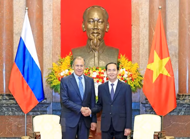 国家主席陈大光会见俄罗斯联邦外交部部长谢尔盖·拉夫罗夫 ảnh 1 国家主席陈大光会见俄罗斯联邦外交部部长谢尔盖·拉夫罗夫 ảnh 1