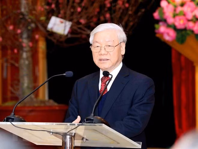 越共中央总书记阮富仲：越法关系美好前景 ảnh 1