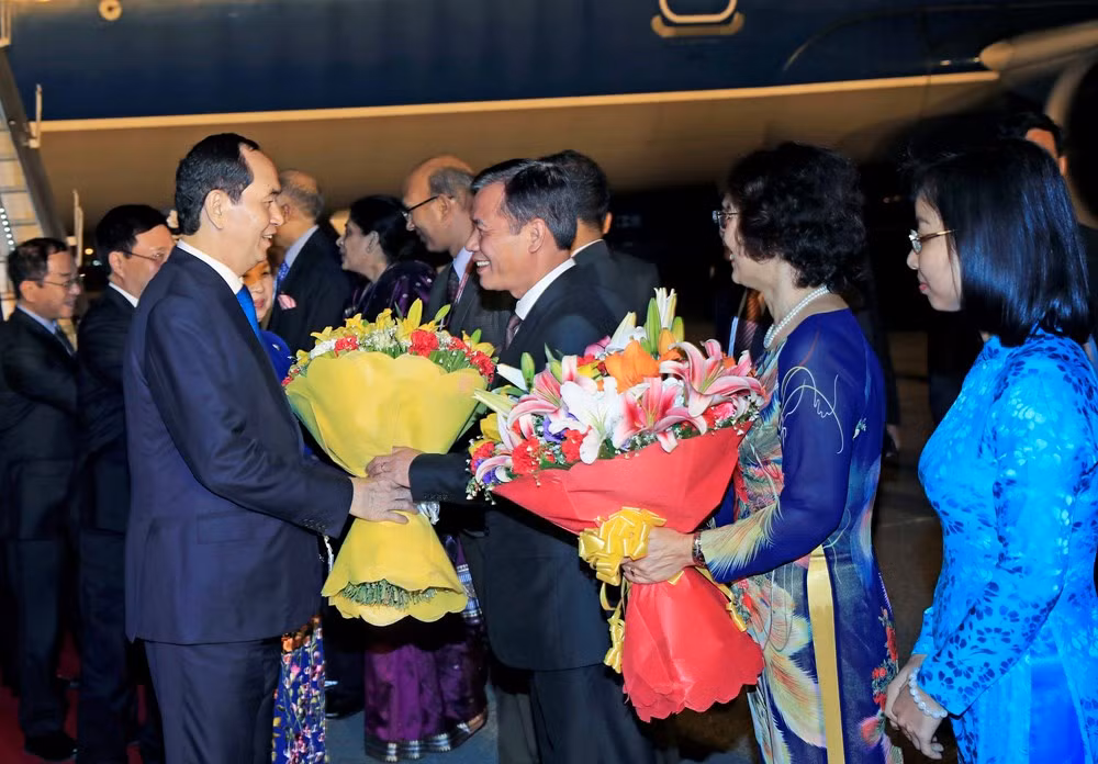 越南国家主席陈大光开始对印度共和国进行国事访问 ảnh 1 越南国家主席陈大光开始对印度共和国进行国事访问 ảnh 1