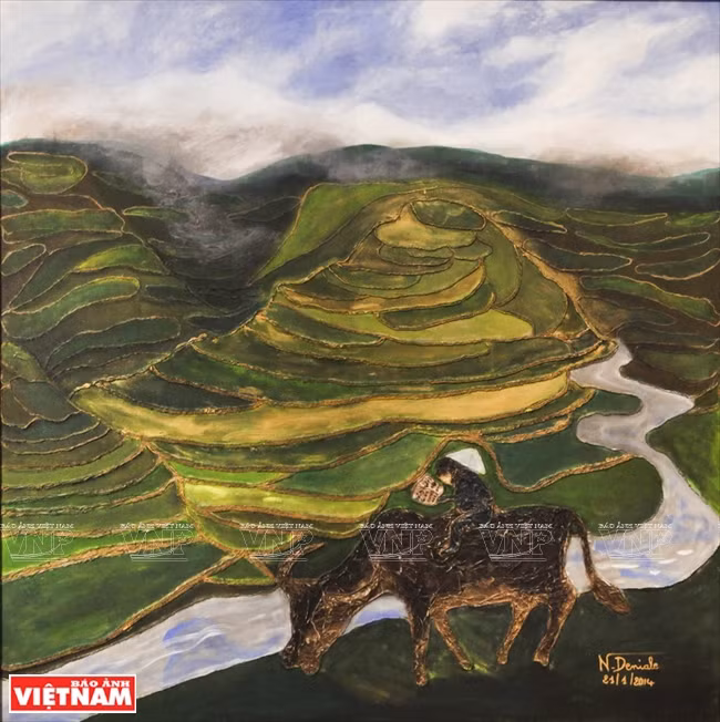 N.R.Deniale 画家作品中的越南 ảnh 8 N.R.Deniale 画家作品中的越南 ảnh 8