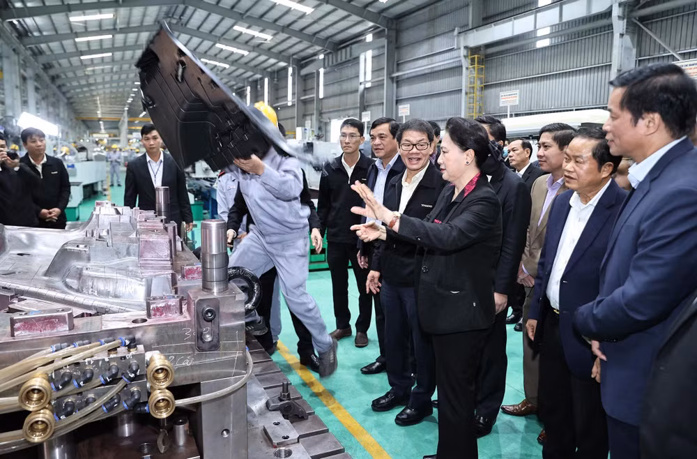 越南国会主席阮氏金银赴广南省考察调研 ảnh 2 越南国会主席阮氏金银赴广南省考察调研 ảnh 2