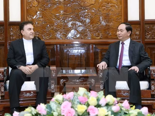 国家主席陈大光会见伊朗驻越南大使萨利赫•艾迪比 ảnh 1 国家主席陈大光会见伊朗驻越南大使萨利赫•艾迪比 ảnh 1