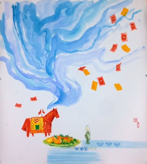 五色组第五次画展特色作品汇聚 ảnh 1