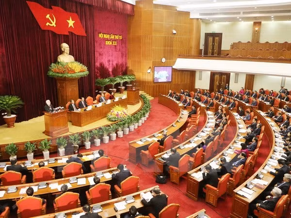 越共十二届四中全会第四天新闻公报 ảnh 1