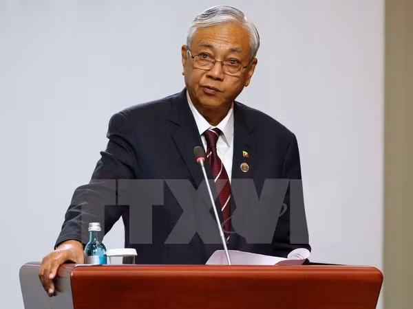 缅甸总统吴廷觉对越南进行国事访问有助于促进两国更多领域更深层次的合作 ảnh 1