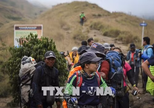 印尼6.4级地震： 1000多名被困登山人被疏散 ảnh 2