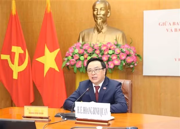 越共中央对外部部长同古巴共产党中央对外部代部长举行视频会谈 ảnh 1 越共中央对外部部长同古巴共产党中央对外部代部长举行视频会谈 ảnh 1