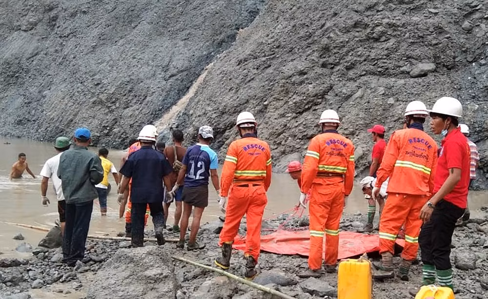 缅甸翡翠矿区山体滑坡死亡人数升至113人 ảnh 1 缅甸翡翠矿区山体滑坡死亡人数升至113人 ảnh 1