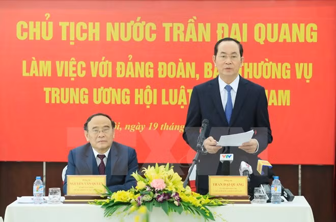 越南国家主席陈大光:党和政府为越南律师协会提供便利条件 ảnh 1 越南国家主席陈大光:党和政府为越南律师协会提供便利条件 ảnh 1