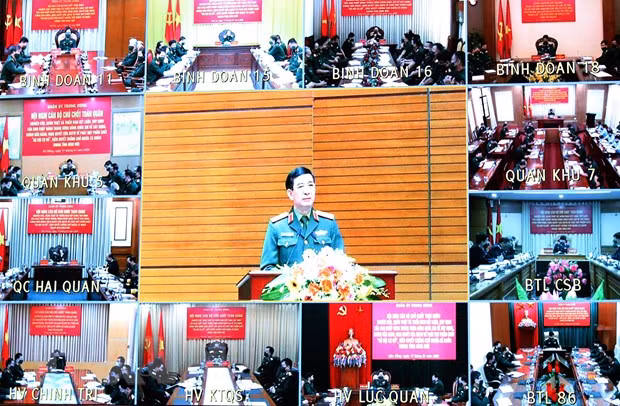越南共产党中央军事委员会举行全军主要干部会议 ảnh 1 越南共产党中央军事委员会举行全军主要干部会议 ảnh 1