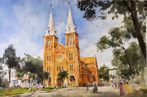 越裔法国画家通过个人画展表达对祖国的热爱之情 ảnh 1 越裔法国画家通过个人画展表达对祖国的热爱之情 ảnh 1