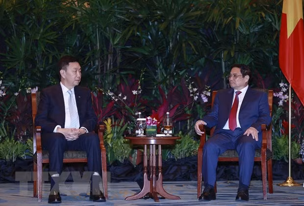 越南政府总理范明政会见新加坡各大企业领导 ảnh 4 越南政府总理范明政会见新加坡各大企业领导 ảnh 4