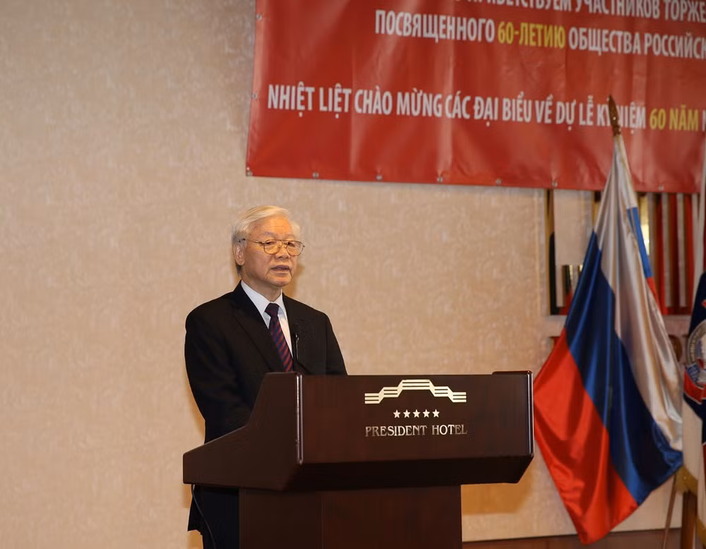 阮富仲出席俄越友好协会成立60周年庆典 ảnh 1 阮富仲出席俄越友好协会成立60周年庆典 ảnh 1