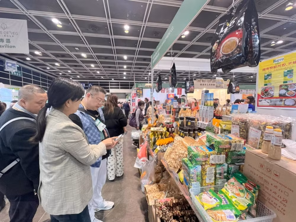 越南企业参加在中国香港举行的亚洲素食展 ảnh 1