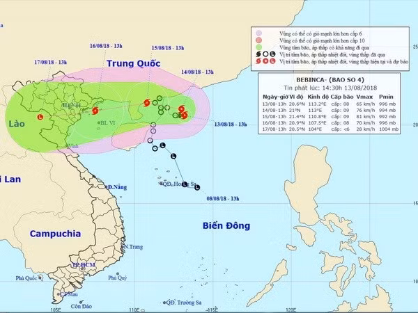 全国各地主动应对第四号台风 ảnh 1 全国各地主动应对第四号台风 ảnh 1